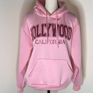👛Hollywood California Glitter Hoodie